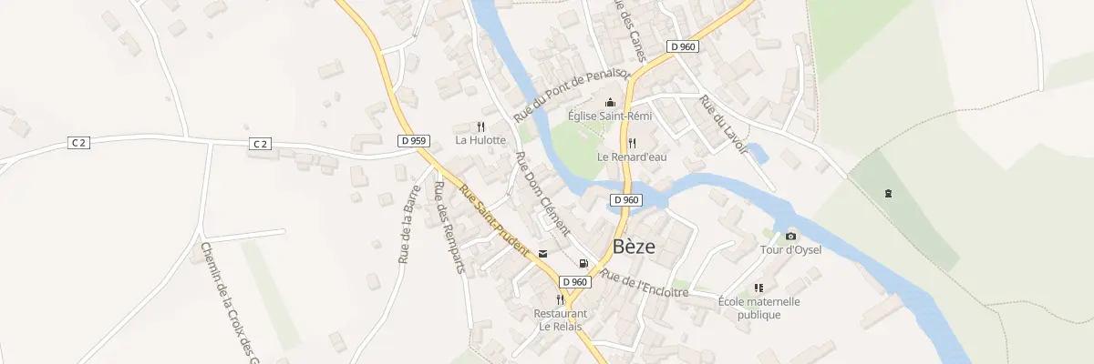 Plan du 6 Rue Dom Clément à Bèze