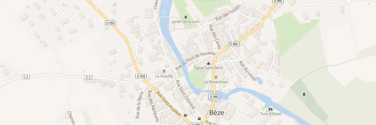 Plan du 2 Rue du Pont de Penaisot à Bèze