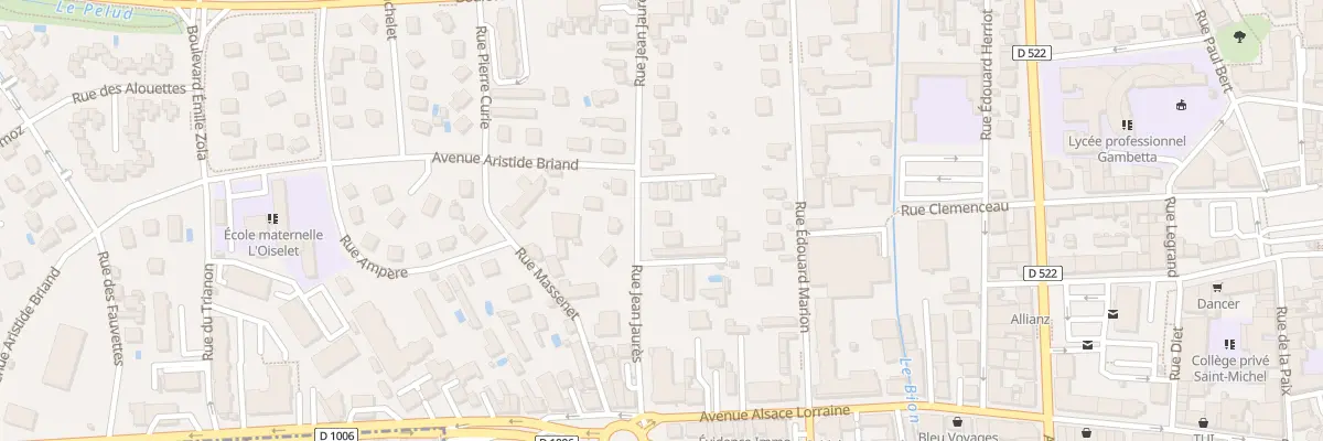 Plan du 16 Rue Jean Jaurès à Bourgoin-Jallieu