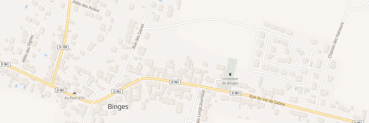 Plan du 11 Rue du Val de Saône à Binges