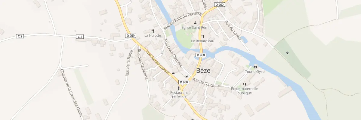 Plan du 2 Rue Dom Clément à Bèze