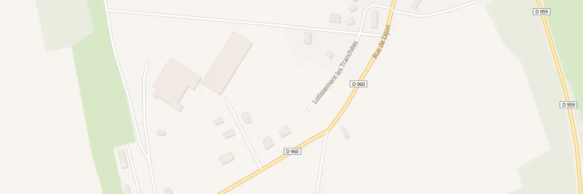 Plan du 10 Lot des Tranchées à Bèze