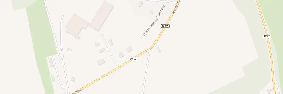 Plan du 8 Lot des Tranchées à Bèze