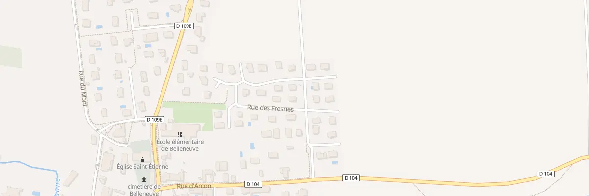 Plan de La Perriere Rouge à Belleneuve