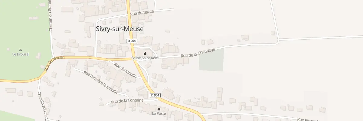Plan du 10 Rue de la Chaudoye à Sivry-sur-Meuse