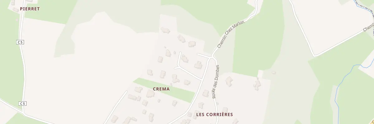 Plan du 5257 Lot de Marion à Villette-sur-Ain