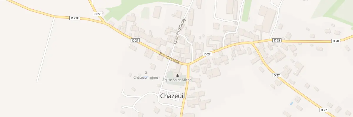 Plan du 6 Rue d’Orville à Chazeuil