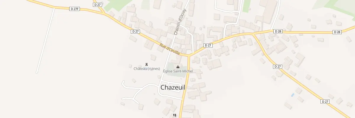 Plan du 1 Rue d’Orville à Chazeuil