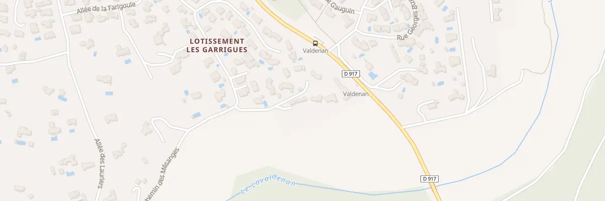 Plan du 5187 Che des Mesanges à Lambesc
