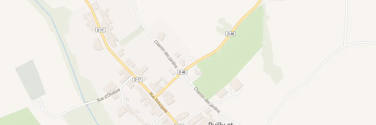 Plan du 1 Rte de Mogues à Puilly-et-Charbeaux