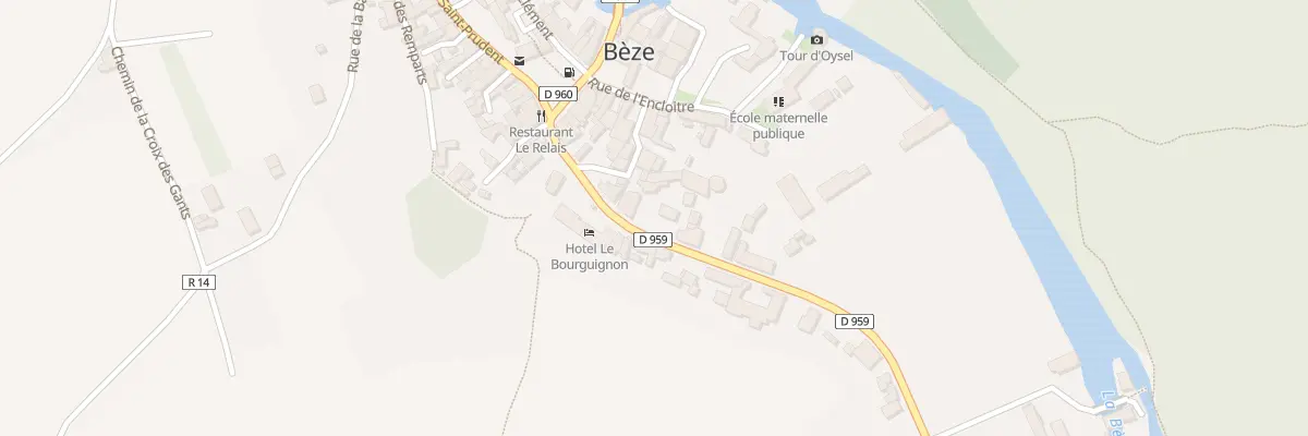 Plan du 7 Rue de la Porte de Bessey à Bèze
