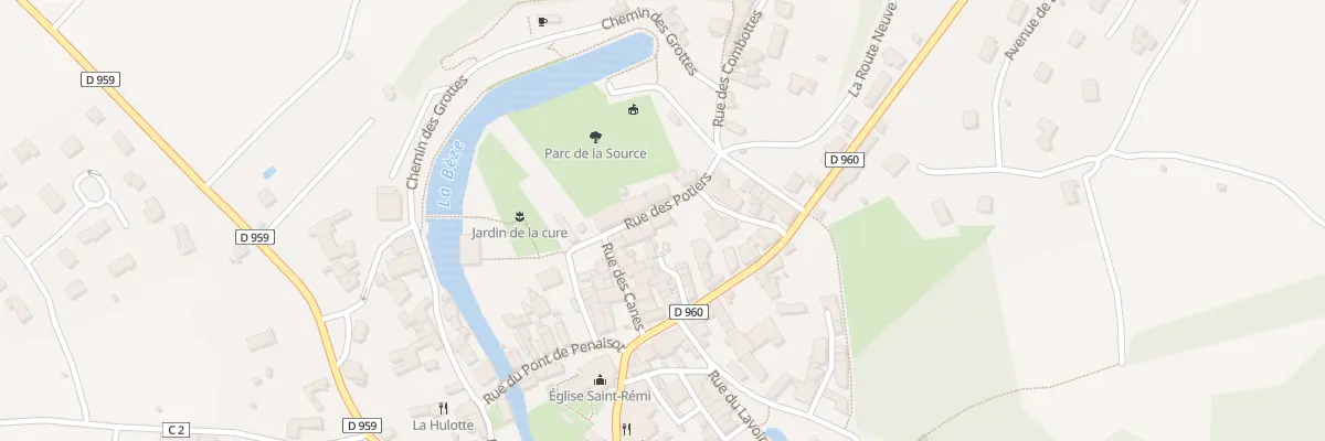 Plan du 8 Rue des Potiers à Bèze