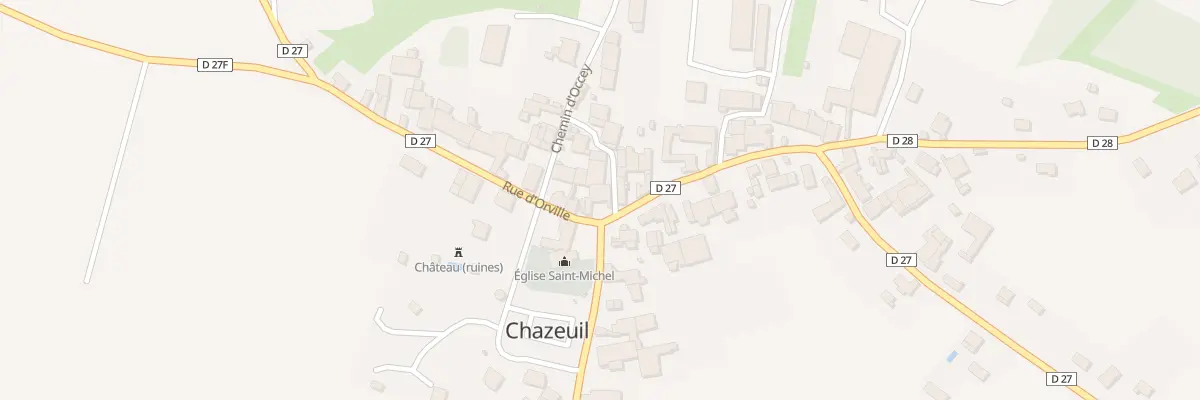 Plan du 2 Rue d’Orville à Chazeuil