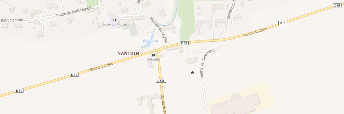 Plan du 19 Rte du Moulin (Nantoin) à Porte-des-Bonnevaux