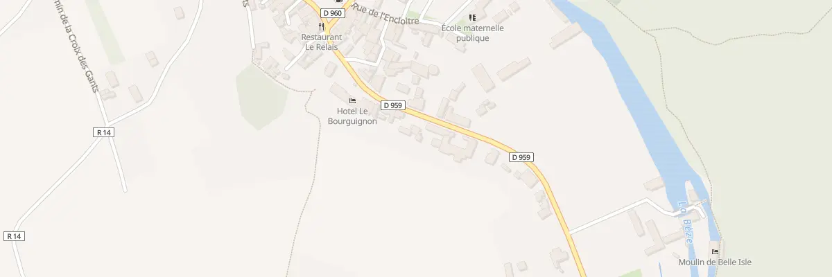 Plan du 20 Rue de la Porte de Bessey à Saint-Maurice-sur-Vingeanne