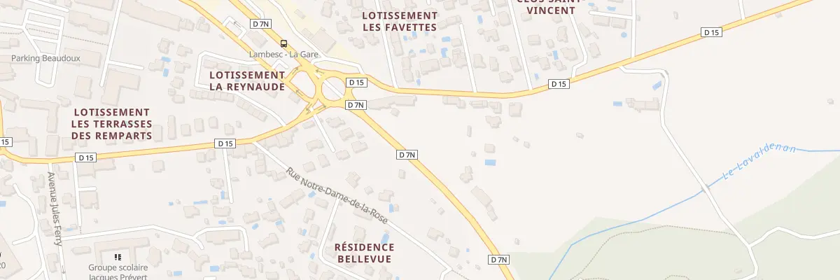 Plan du 6A Rte de Rognes à Lambesc
