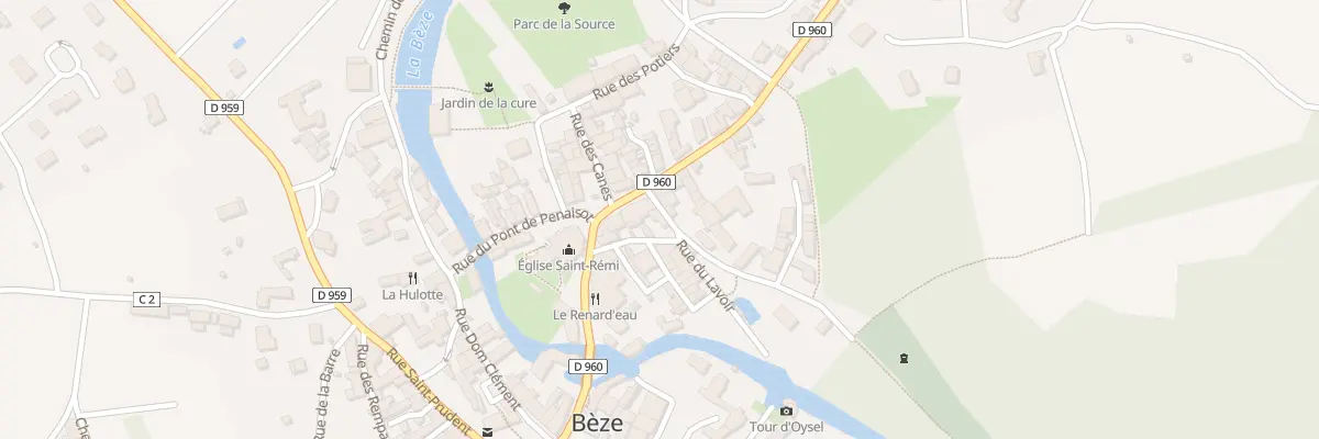 Plan du 2 Rue Notre Dame à Bèze