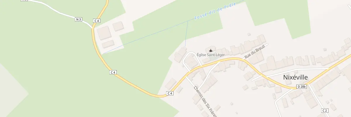 Plan du 1 Rue de la Fontaine à Nixéville-Blercourt