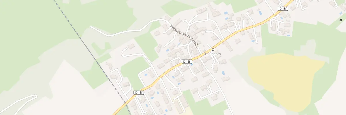 Plan du 606 Rue de la Chanas à Vénérieu