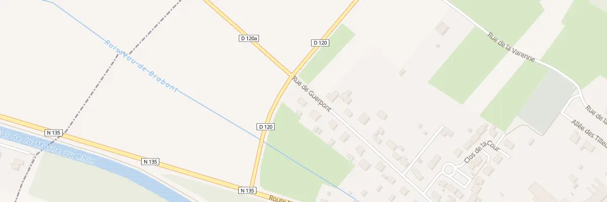 Plan du 29 Rte de Guerpont à Tronville-en-Barrois