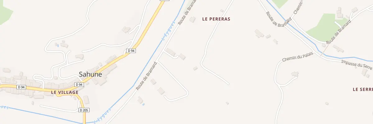 Plan du 5181 Le Pereras à Sahune