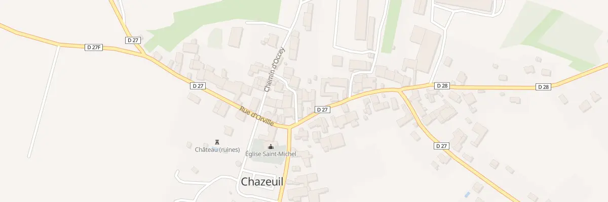 Plan du 5 Rue de Fontaine à Chazeuil