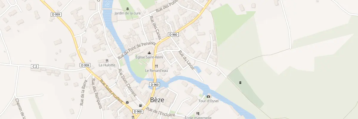 Plan du 7 Rue de la Fontenelle à Bèze