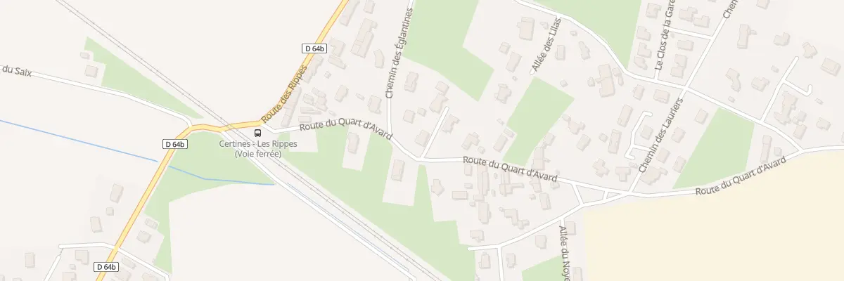 Plan du 215 Rte du Quart d’Avard à Certines