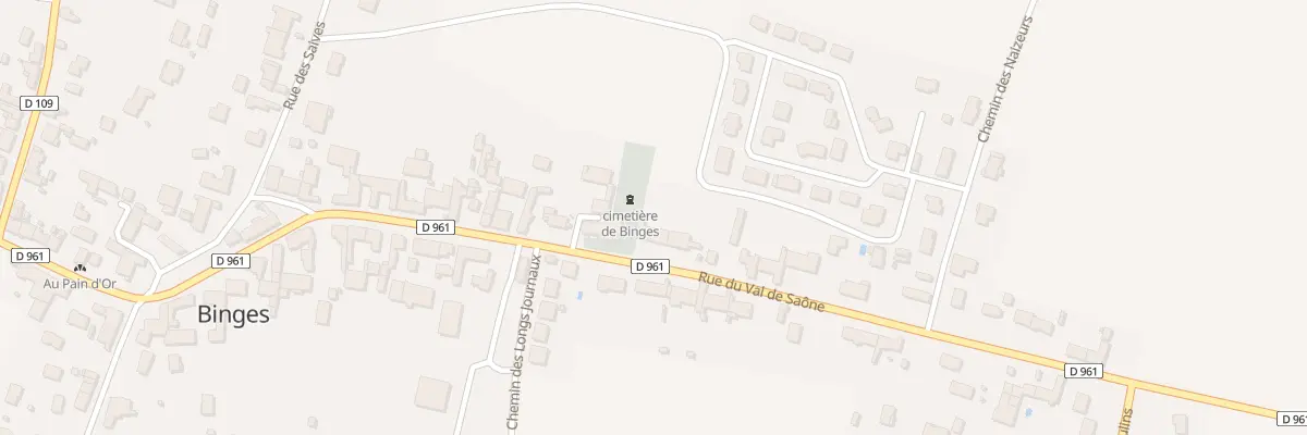 Plan du 39 Rue du Val de Saône à Binges