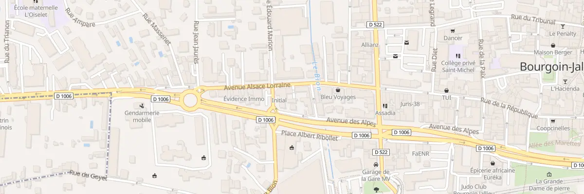 Plan du 4 Av Alsace Lorraine à Bourgoin-Jallieu