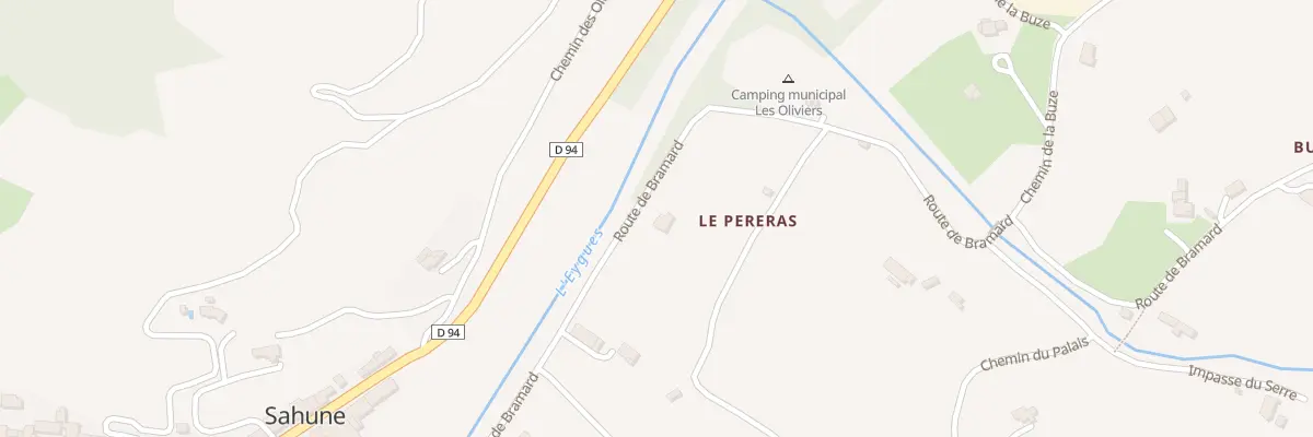 Plan du 5096 Le Pereras à Sahune