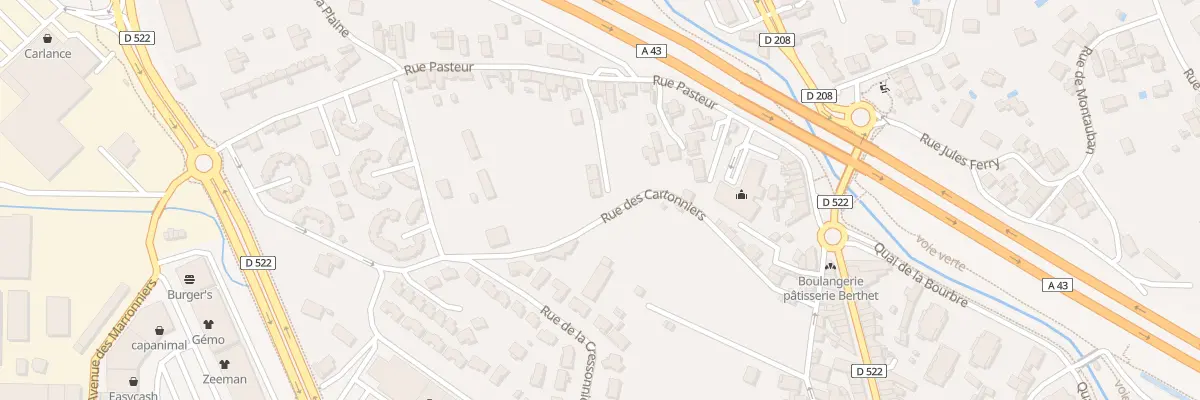 Plan du 51 Rue Pasteur à Bourgoin-Jallieu