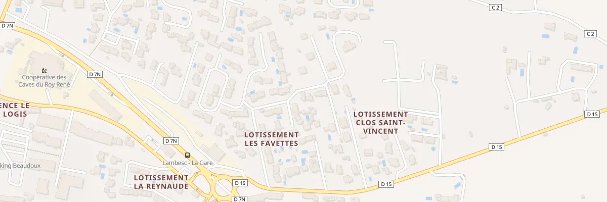 Plan du 3 Rte de Rognes à Lambesc
