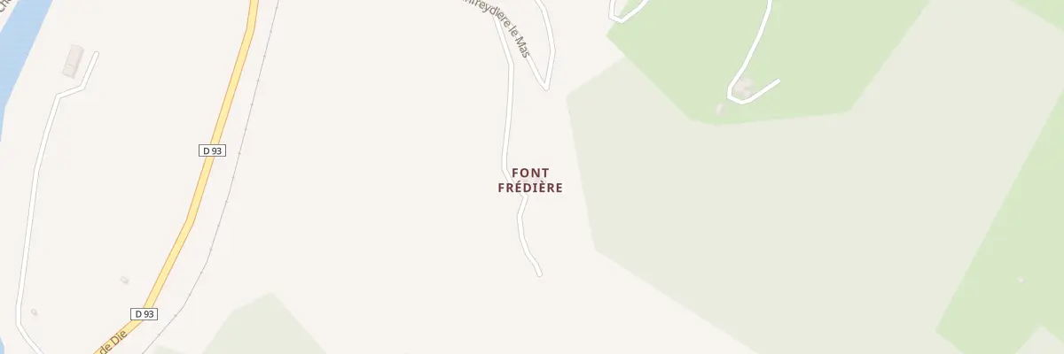 Plan du 390 Che Fanfreydiere le Mas à Pontaix