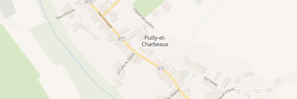 Plan du 20 Rue Principale à Puilly-et-Charbeaux