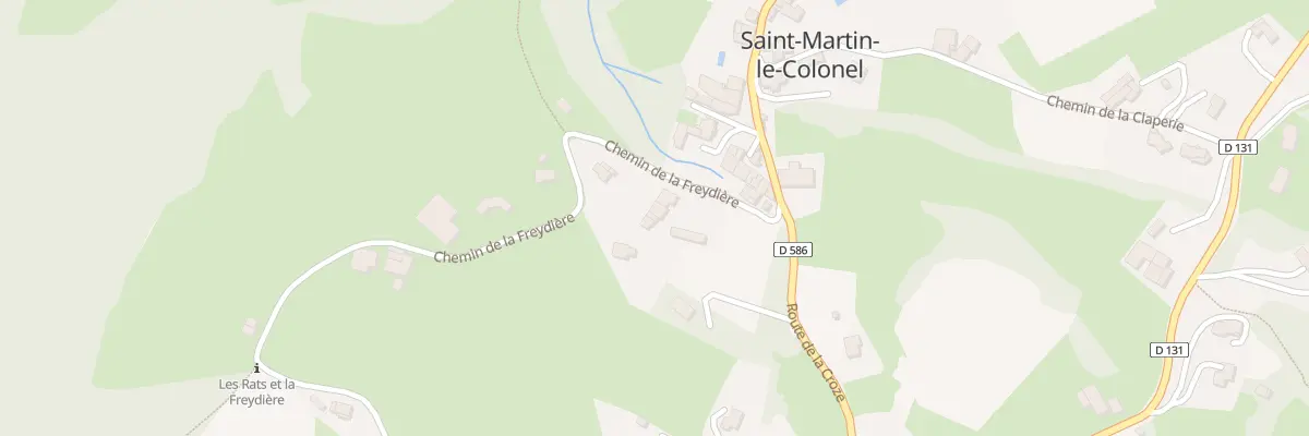 Plan du 285 Che de la Freydière à Saint-Martin-le-Colonel