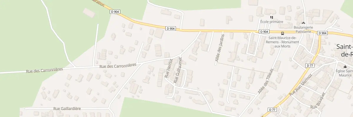 Plan du 8 Rue Guillaumet à Saint-Maurice-de-Rémens