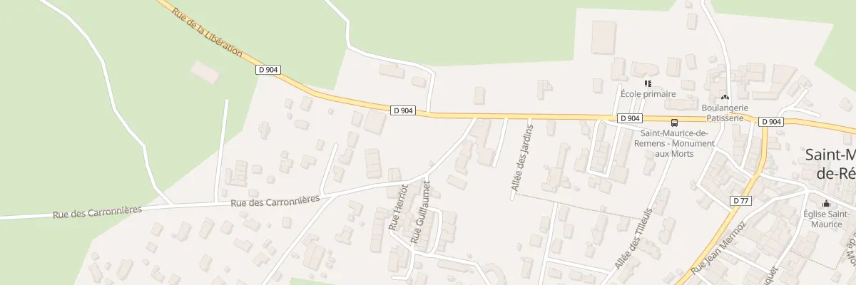 Plan du 50 Rue du Pollon à Saint-Maurice-de-Rémens