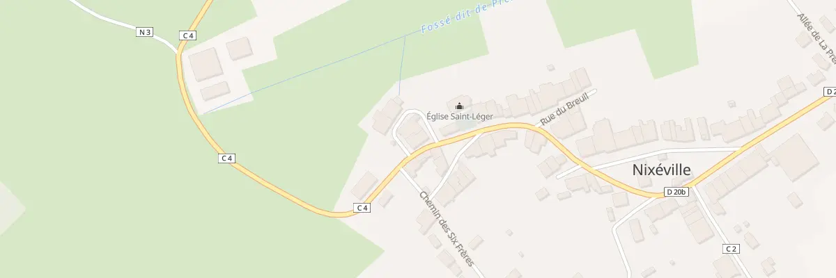 Plan du 4 Rue de la Fontaine à Nixéville-Blercourt