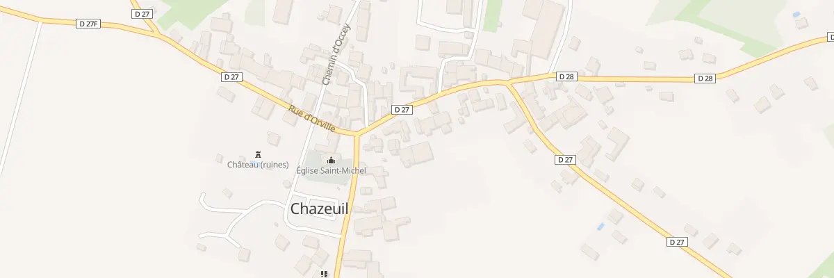 Plan du 6 Rue de Fontaine à Chazeuil