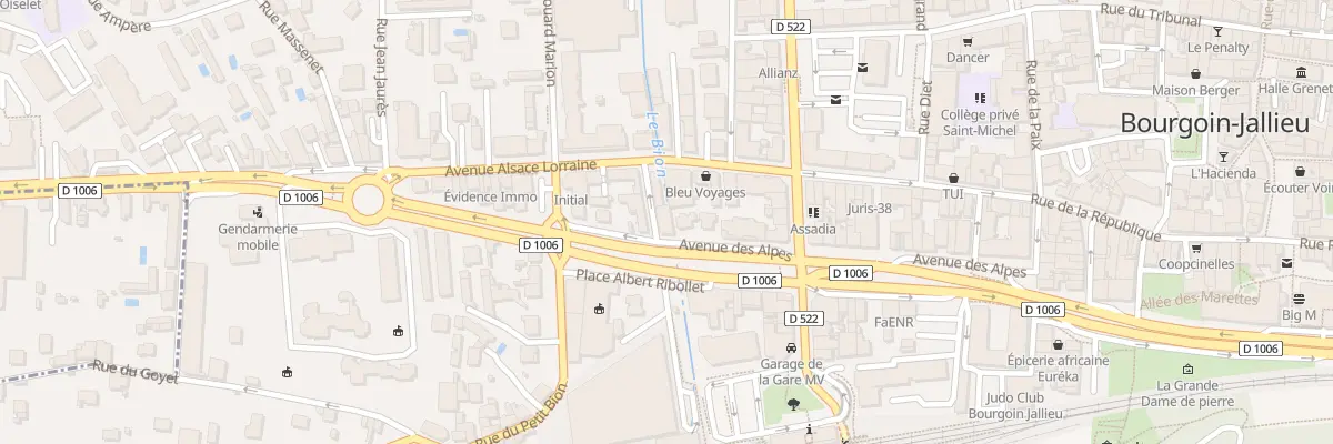 Plan du 46 Av des Alpes à Bourgoin-Jallieu