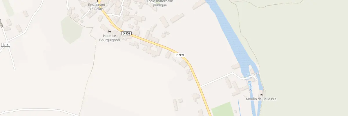 Plan du 26 Rue de la Porte de Bessey à Bèze