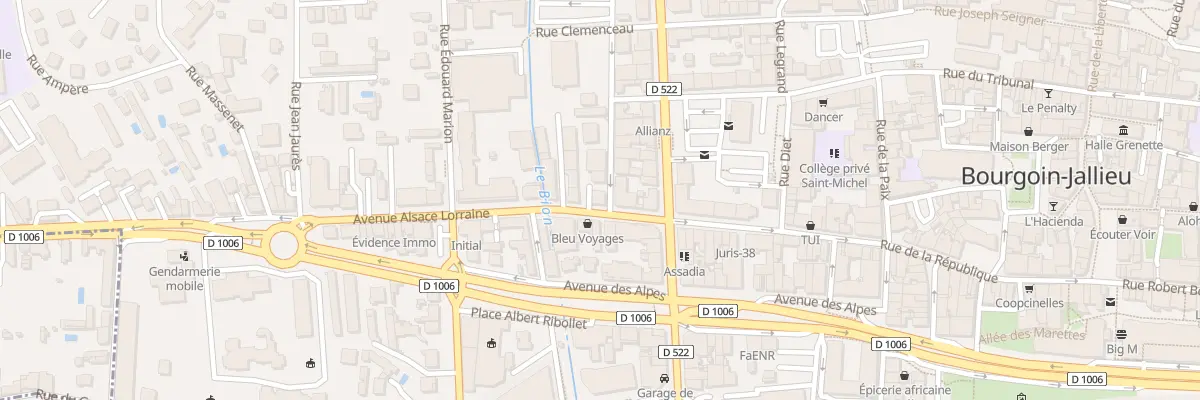 Plan du 65 Rue de la République à Bourgoin-Jallieu