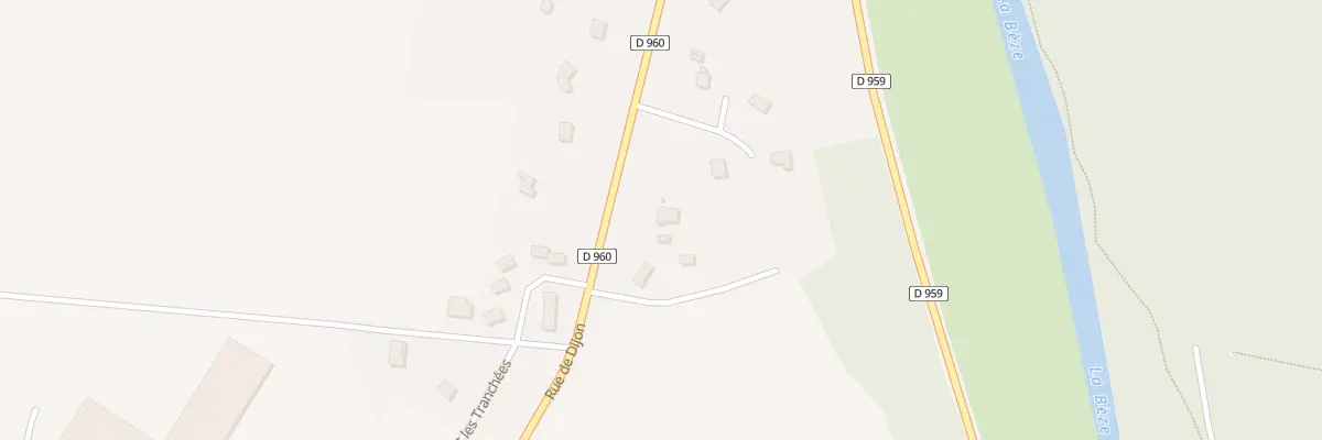 Plan du 5 Rue de Dijon à Bèze