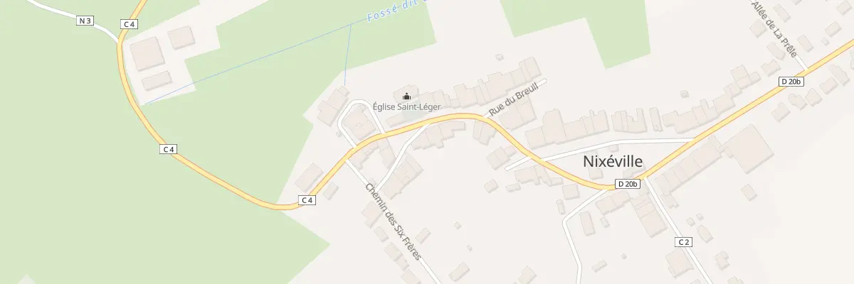 Plan du 7 Rue de l’Eglise à Nixéville-Blercourt