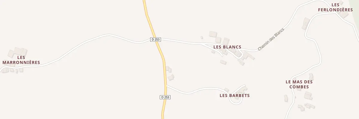 Plan du 5038 Les Blancs à La Motte-Fanjas