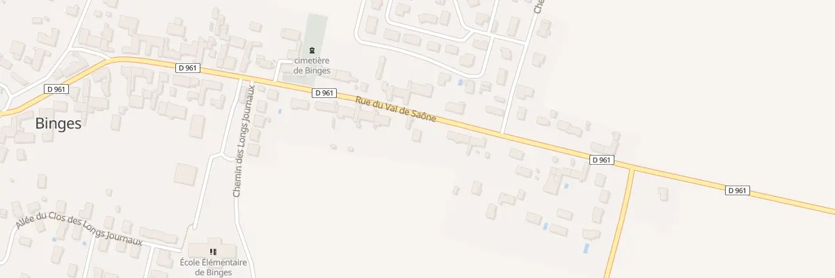 Plan du 54 Rue du Val de Saône à Binges