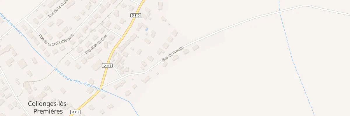 Plan du 10 Rue Premain à Collonges-et-Premières