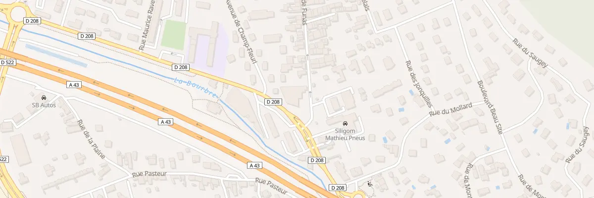 Plan du 3 Rue de Funas à Bourgoin-Jallieu
