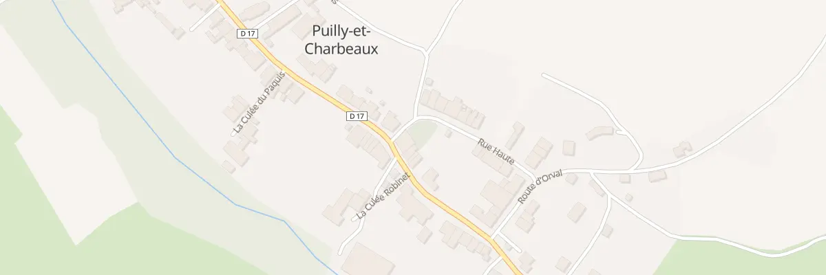 Plan du 2 Rue Haute à Puilly-et-Charbeaux